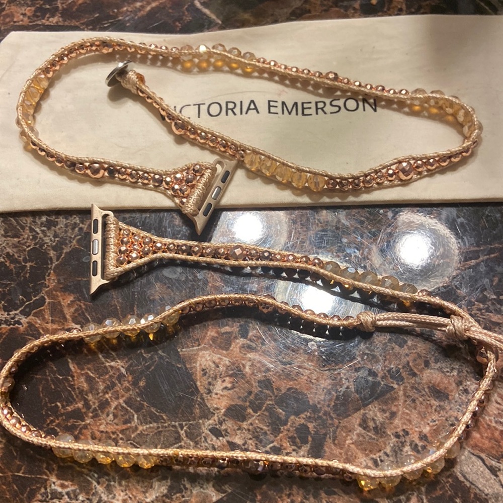 Victoria Emerson Apple Watch wrap bracelet strap. 38-42mm